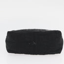 FENDI Zucca Canvas Pouch Black Silver Auth YKZ366-5