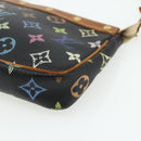 LOUIS VUITTON Monogram Multicolor Pochette Pouch Black M92648 LV Auth YKZ374-14