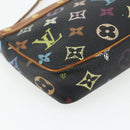 LOUIS VUITTON Monogram Multicolor Pochette Pouch Black M92648 LV Auth YKZ374-15