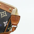 LOUIS VUITTON Monogram Multicolor Pochette Pouch Black M92648 LV Auth YKZ374-9