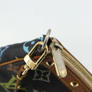LOUIS VUITTON Monogram Multicolor Pochette Pouch Black M92648 LV Auth YKZ374-10