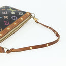 LOUIS VUITTON Monogram Multicolor Pochette Pouch Black M92648 LV Auth YKZ374-7