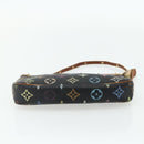 LOUIS VUITTON Monogram Multicolor Pochette Pouch Black M92648 LV Auth YKZ374-5