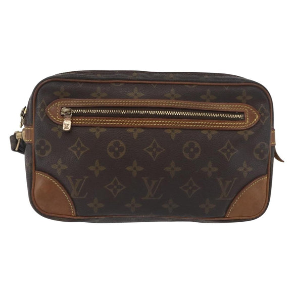 LOUIS VUITTON Monogram Marly Dragonne GM Clutch Bag M51825 LV Auth YKZ378