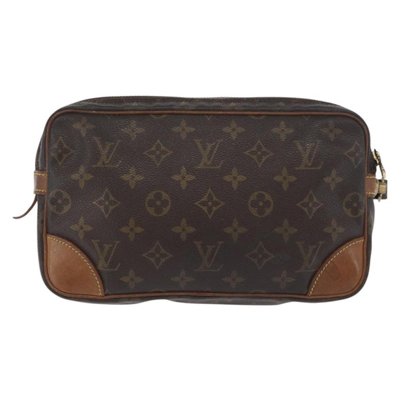LOUIS VUITTON Monogram Marly Dragonne GM Clutch Bag M51825 LV Auth YKZ378