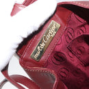 CARTIER Must Line Purse Shoulder Bag Leather Bordeaux Gold Auth YKZ388-9