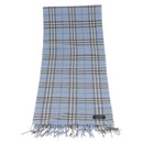 BURBERRY Nova Check Scarf Wool Light Blue Auth YKZ391-2