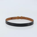 HERMES Constance Mini H Belt Leather 31.5"" Black Brown Auth YKZ392A-2