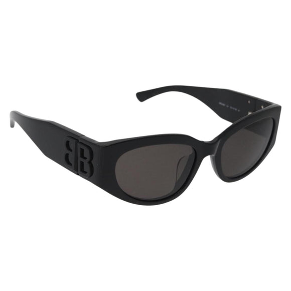 BALENCIAGA Sunglasses plastic Black Auth YKZ394