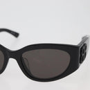 BALENCIAGA Sunglasses plastic Black Auth YKZ394-4
