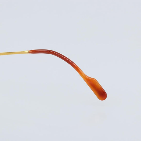 CARTIER Glasses metal Gold Auth YKZ395