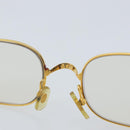CARTIER Glasses metal Gold Auth YKZ395-14