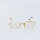 CARTIER Glasses metal Gold Auth YKZ395-13