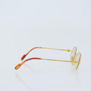 CARTIER Glasses metal Gold Auth YKZ395-4