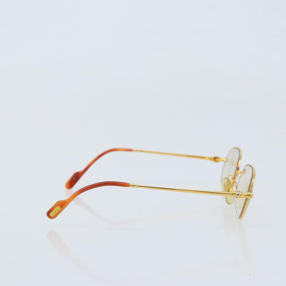 CARTIER Glasses metal Gold Auth YKZ395