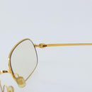 CARTIER Glasses metal Gold Auth YKZ395-8