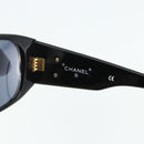 CHANEL Sunglasses plastic Black CC Auth YKZ400-11