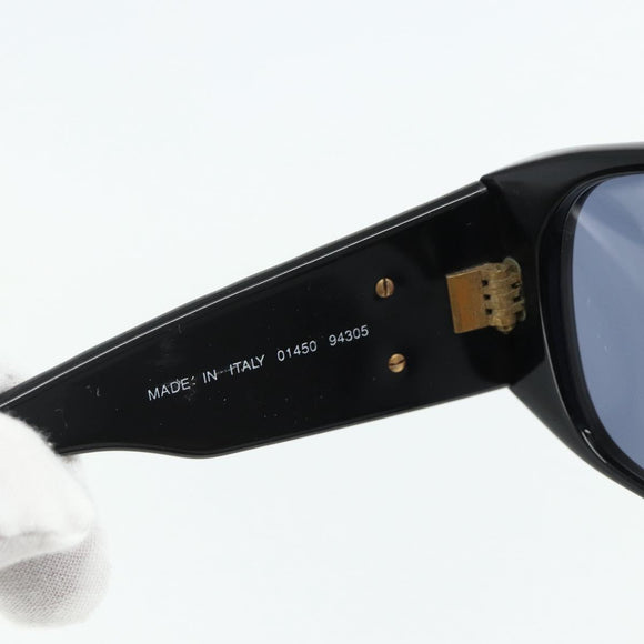 CHANEL Sunglasses plastic Black CC Auth YKZ400