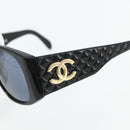 CHANEL Sunglasses plastic Black CC Auth YKZ400-7