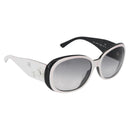 CHANEL Camelia Sunglasses plastic White Black 5113 CC Auth YKZ401-1