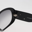 CHANEL Camelia Sunglasses plastic White Black 5113 CC Auth YKZ401-10
