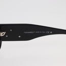 CHANEL Camelia Sunglasses plastic White Black 5113 CC Auth YKZ401-13