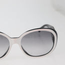 CHANEL Camelia Sunglasses plastic White Black 5113 CC Auth YKZ401-5