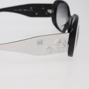 CHANEL Camelia Sunglasses plastic White Black 5113 CC Auth YKZ401-7