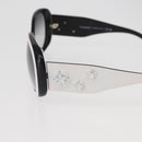 CHANEL Camelia Sunglasses plastic White Black 5113 CC Auth YKZ401-9