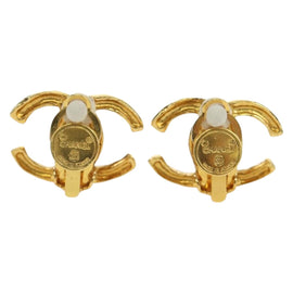 CHANEL Earring metal Gold Tone CC Auth YKZ407M - 0