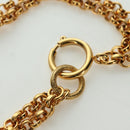 CHANEL Heart Necklace metal Gold Tone CC Auth YKZ408M-12