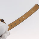 GUCCI Interlocking Belt Leather 31.9"" Brown Gold Auth YKZ409-10