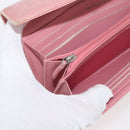 CHANEL Camelia Long Wallet Lamb Skin Pink CC Auth YKZ410-21