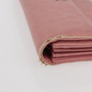 CHANEL Camelia Long Wallet Lamb Skin Pink CC Auth YKZ410-5