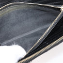 SAINT LAURENT Long Wallet Leather Black Gold Auth YKZ412-11