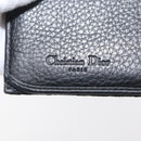 Christian Dior Trotter Canvas Long Wallet Black Silver Auth YKZ413A-14