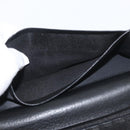 Christian Dior Trotter Canvas Long Wallet Black Silver Auth YKZ413A-16