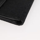 Christian Dior Trotter Canvas Long Wallet Black Silver Auth YKZ413A-8
