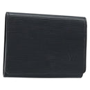 LOUIS VUITTON Epi Anvelop Cult De Vuitto Card Case Black M56169 LV Auth YKZ416-1