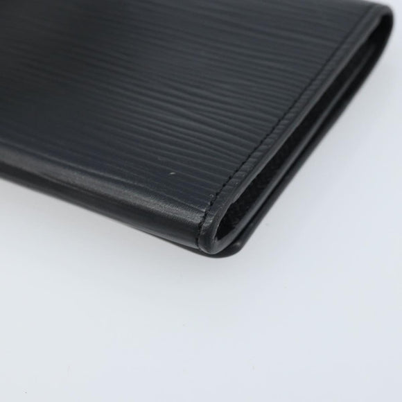 LOUIS VUITTON Epi Anvelop Cult De Vuitto Card Case Black M56169 LV Auth YKZ416