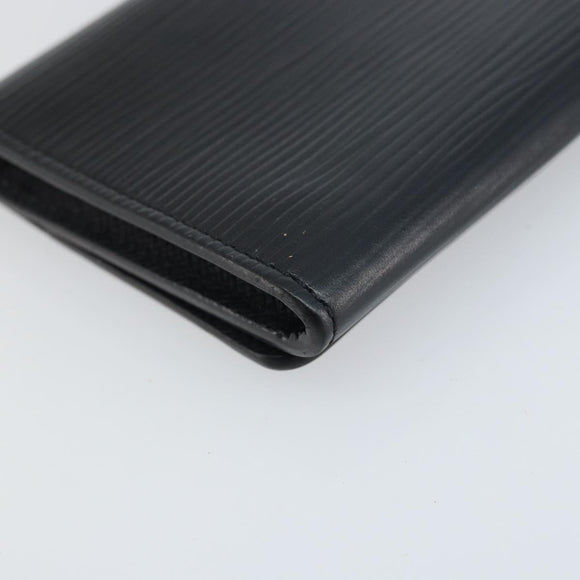 LOUIS VUITTON Epi Anvelop Cult De Vuitto Card Case Black M56169 LV Auth YKZ416