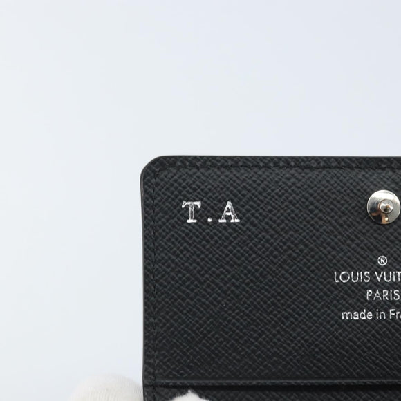 LOUIS VUITTON Epi Anvelop Cult De Vuitto Card Case Black M56169 LV Auth YKZ416