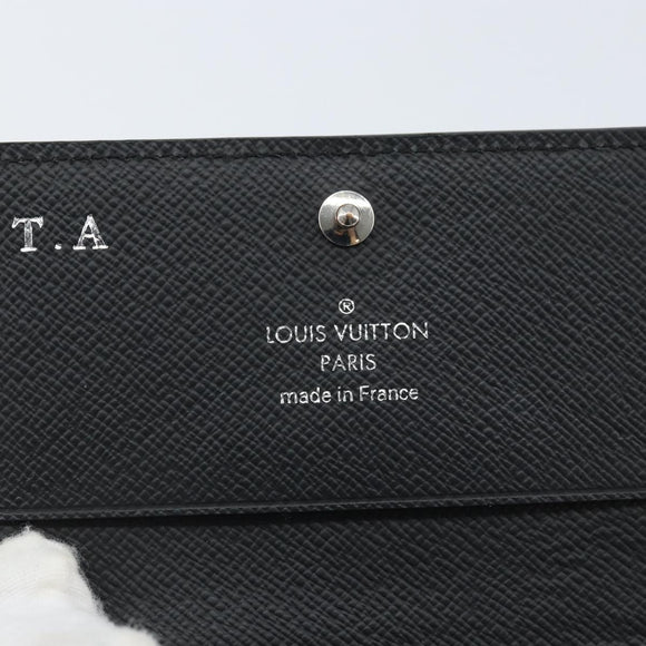 LOUIS VUITTON Epi Anvelop Cult De Vuitto Card Case Black M56169 LV Auth YKZ416