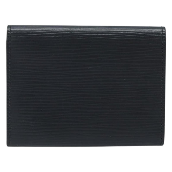 LOUIS VUITTON Epi Anvelop Cult De Vuitto Card Case Black M56169 LV Auth YKZ416