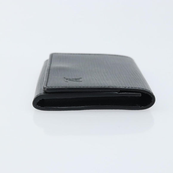 LOUIS VUITTON Epi Anvelop Cult De Vuitto Card Case Black M56169 LV Auth YKZ416