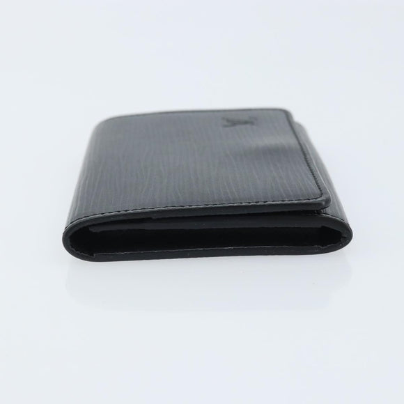 LOUIS VUITTON Epi Anvelop Cult De Vuitto Card Case Black M56169 LV Auth YKZ416