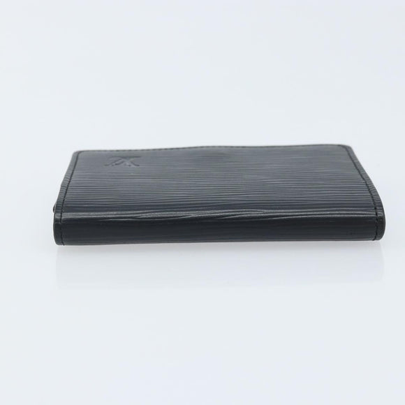 LOUIS VUITTON Epi Anvelop Cult De Vuitto Card Case Black M56169 LV Auth YKZ416
