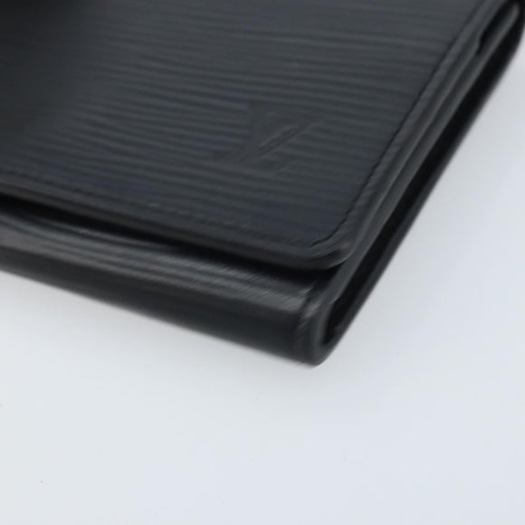 LOUIS VUITTON Epi Anvelop Cult De Vuitto Card Case Black M56169 LV Auth YKZ416