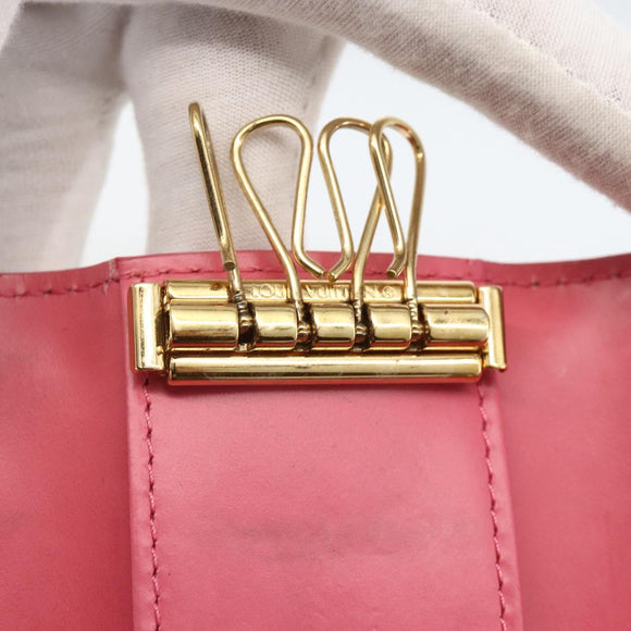 LOUIS VUITTON Vernis Multicles 4 Key Case Pink Amarrant M90913 Auth YKZ417A