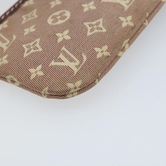 LOUIS VUITTON Monogram Idylle Pochette Cles Coin Purse Sepia M62996 Auth YKZ419